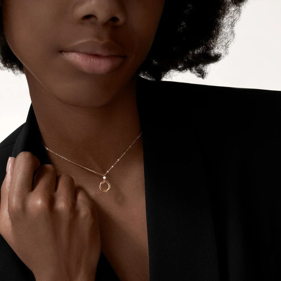 [CharmAmor]TRINITY  NECKLACE 1 DIAMOND