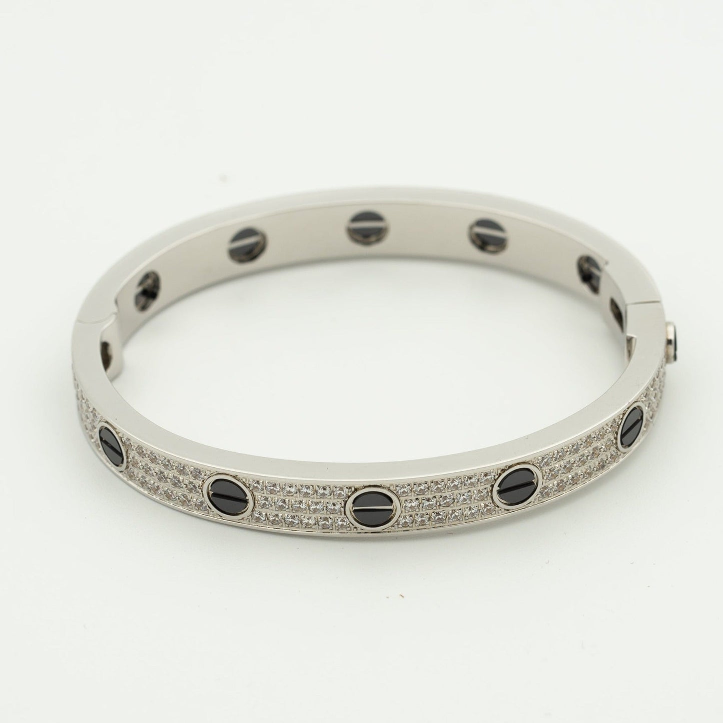 [CharmAmor]LOVE BRACELET 6.1MM DIAMOND-PAVED CERAMIC