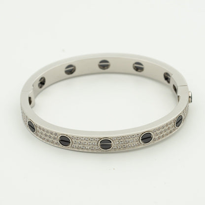 [CharmAmor]LOVE BRACELET 6.1MM DIAMOND-PAVED CERAMIC