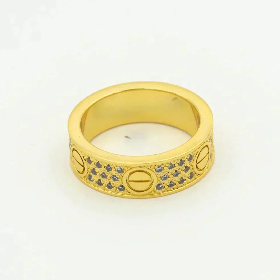 [CharmAmor]LOVE RING 5.5MM DIAMONDS PAVED