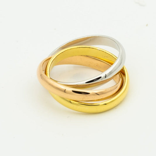 [CharmAmor]TRINITY RING GOLD PINK GOLD SILVER