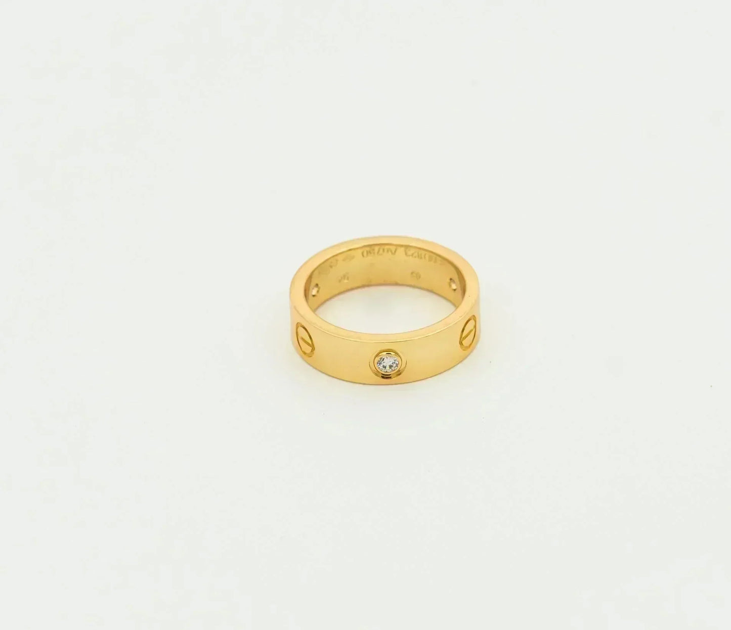[CharmAmor]LOVE RING 5.5MM 3 DIAMONDS GOLD