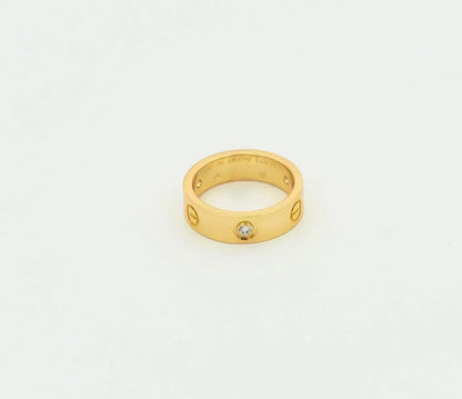 [CharmAmor]LOVE RING 5.5MM 3 DIAMONDS GOLD