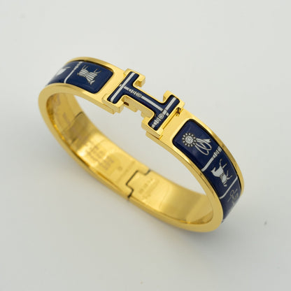 [CharmAmor]H BRACELET BLUE CERAMIC