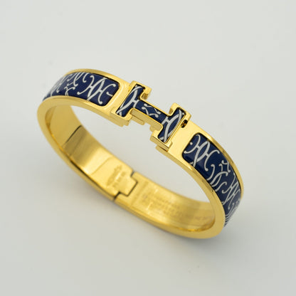 [CharmAmor]H BRACELET BLACK MULTICOLOR