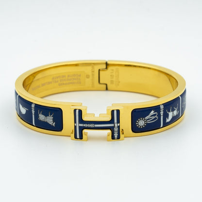 [CharmAmor]H BRACELET BLUE CERAMIC