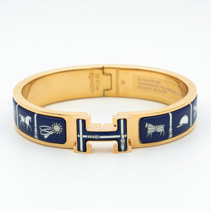 [CharmAmor]H BRACELET BLUE CERAMIC