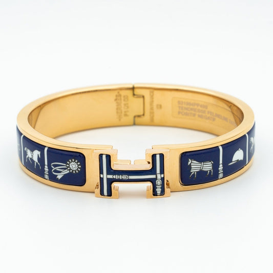 [CharmAmor]H BRACELET BLUE CERAMIC