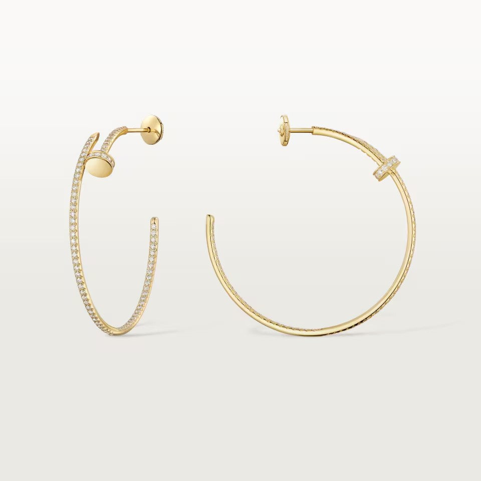 [CharmAmor]JUSTE FULL DIAMOND LARGE EARRINGS