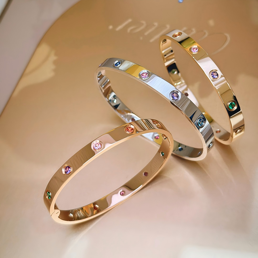 [CharmAmor]2026 RAINBOW LOVE BRACELET 6.1MM  10 DIAMONDS