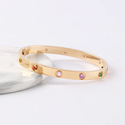 [CharmAmor]2026 RAINBOW LOVE BRACELET 6.1MM  10 DIAMONDS