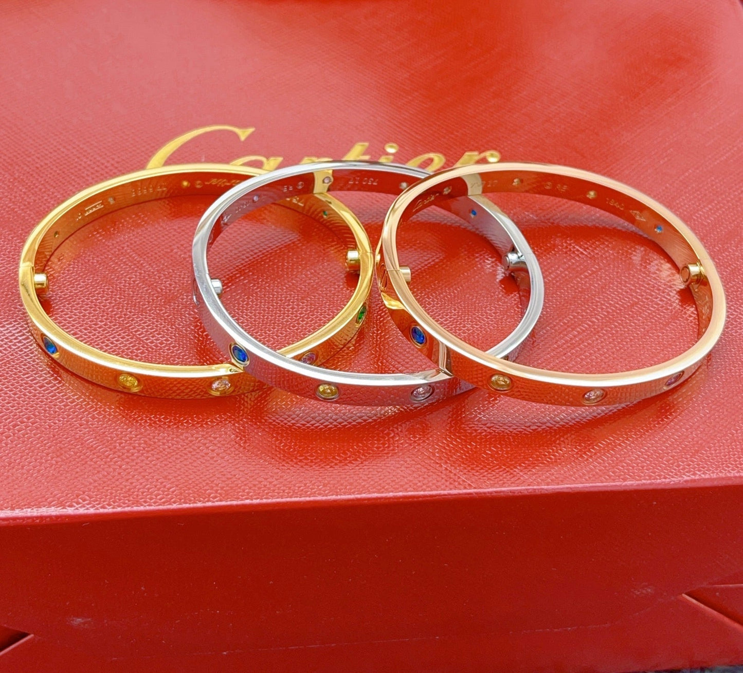 [CharmAmor]2026 RAINBOW LOVE BRACELET 6.1MM  10 DIAMONDS