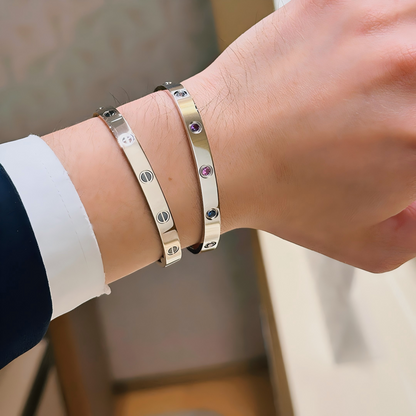 [CharmAmor]2026 RAINBOW LOVE BRACELET 6.1MM  10 DIAMONDS