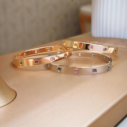[CharmAmor]2026 RAINBOW LOVE BRACELET 6.1MM  10 DIAMONDS