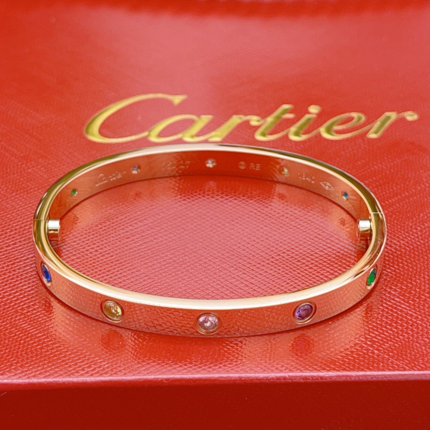[CharmAmor]2026 RAINBOW LOVE BRACELET 6.1MM  10 DIAMONDS