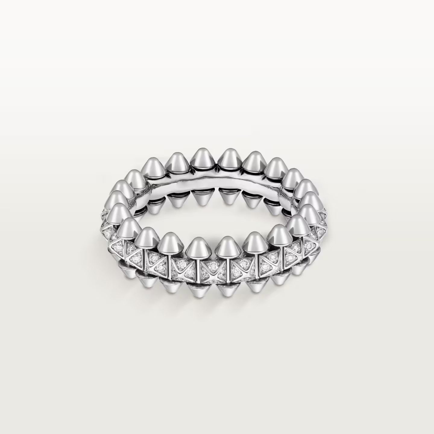 [CharmAmor]CLASH 6.4MM SMALL FULL DIAMOND RING