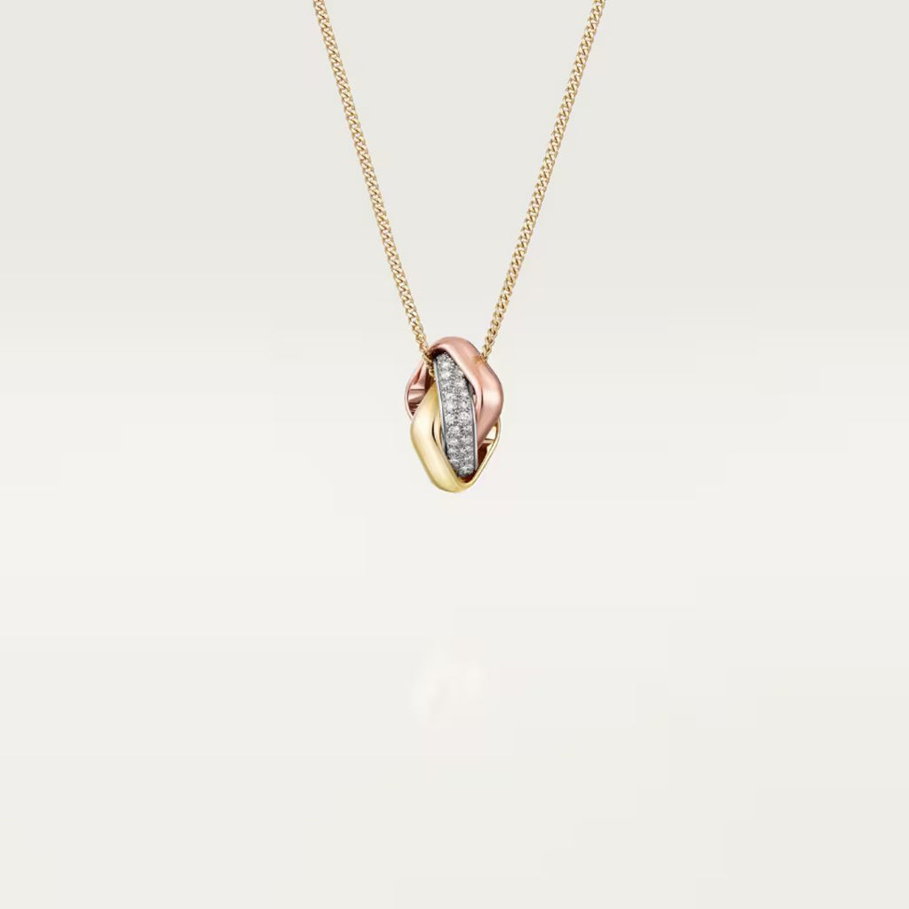 [CharmAmor]TRINITY CUSHION NECKLACE COLLECTION