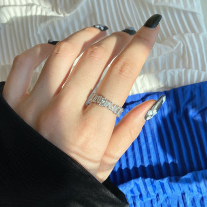 [CharmAmor]Delicate Multi Shape Tennis Ring