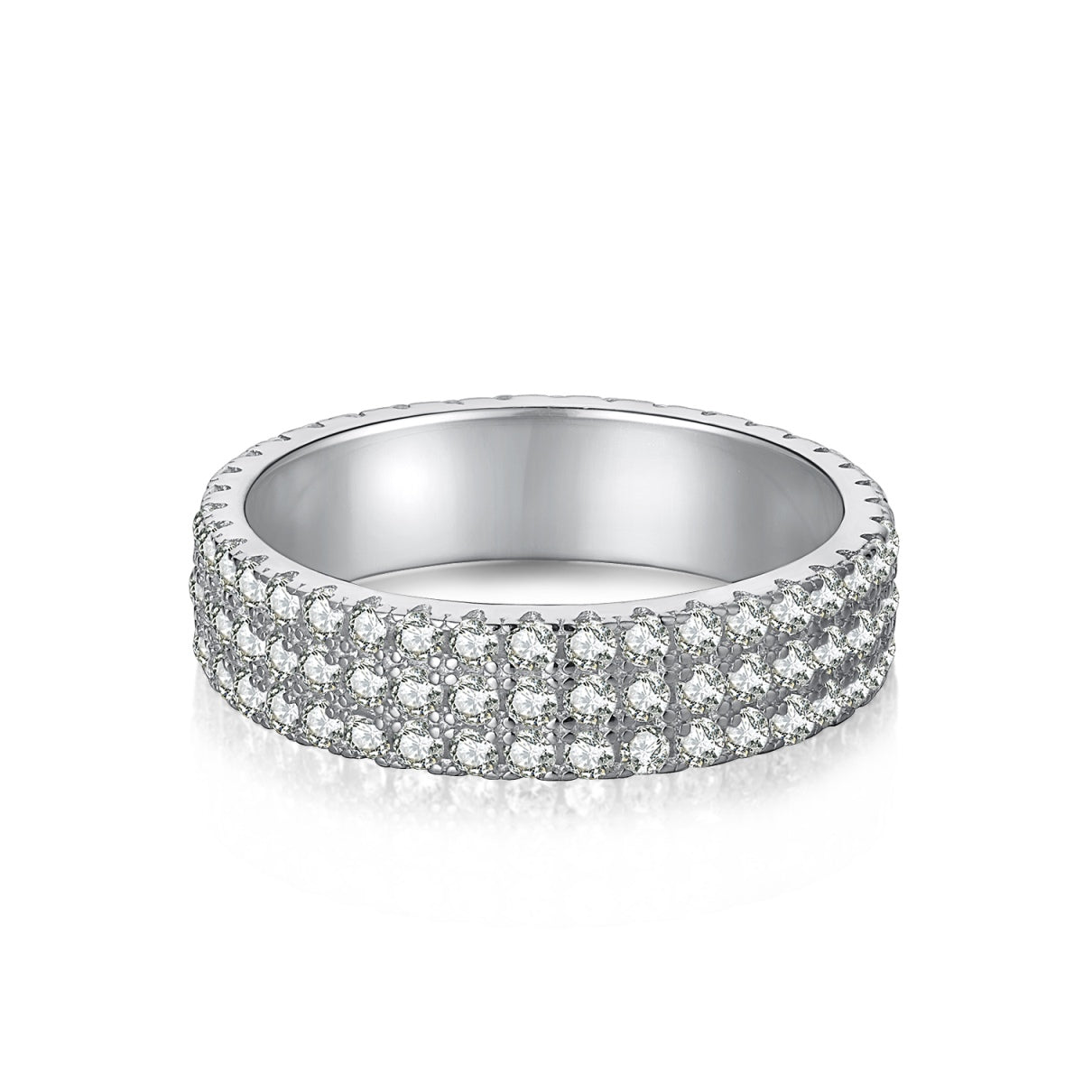 [CharmAmor]Dainty Round Cut Tennis Ring