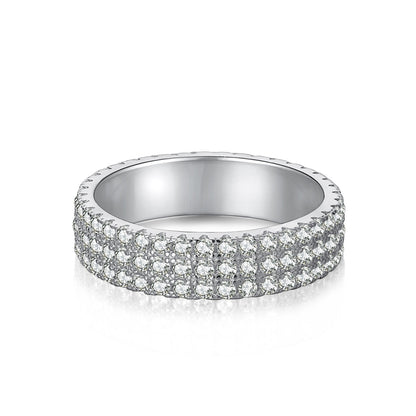 [CharmAmor]Dainty Round Cut Tennis Ring