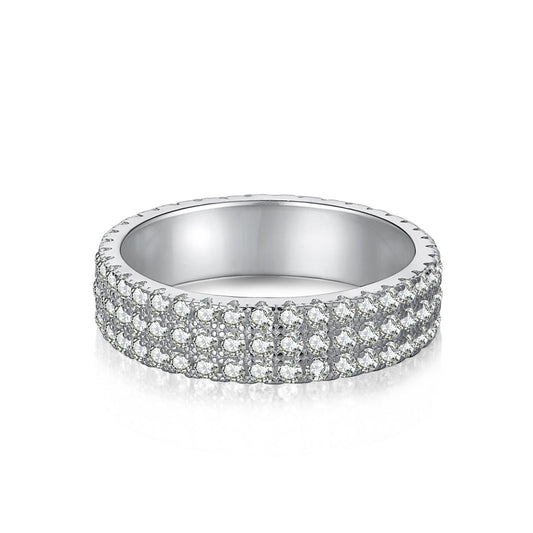 [CharmAmor]Dainty Round Cut Tennis Ring