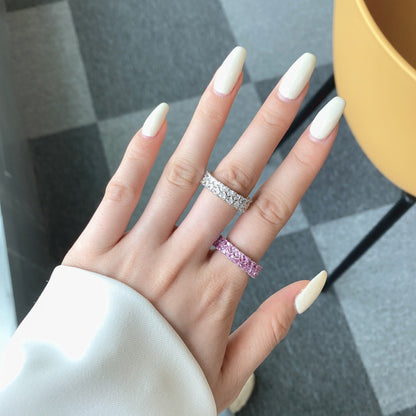 [CharmAmor]Sparkling Full Heart Ring
