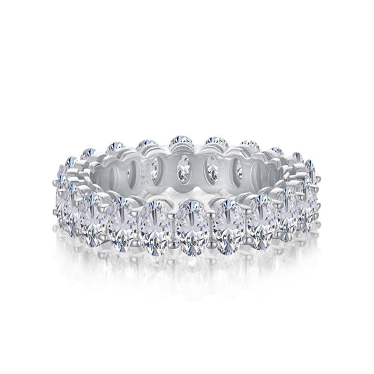 [CharmAmor]Ornate Oval Cut Tennis Ring