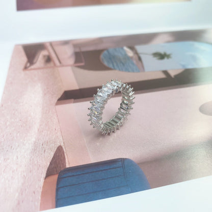 [CharmAmor]Unique Colorful Radiant Cut RIng