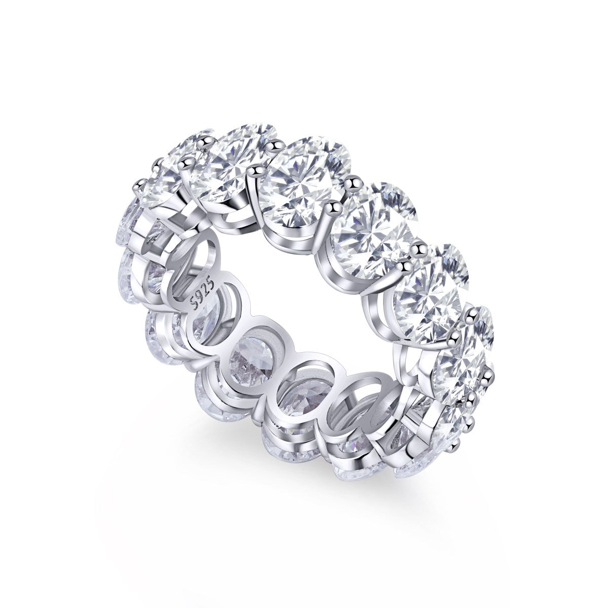 [CharmAmor]Dainty Elongated Cushion Cut Tennis Ring