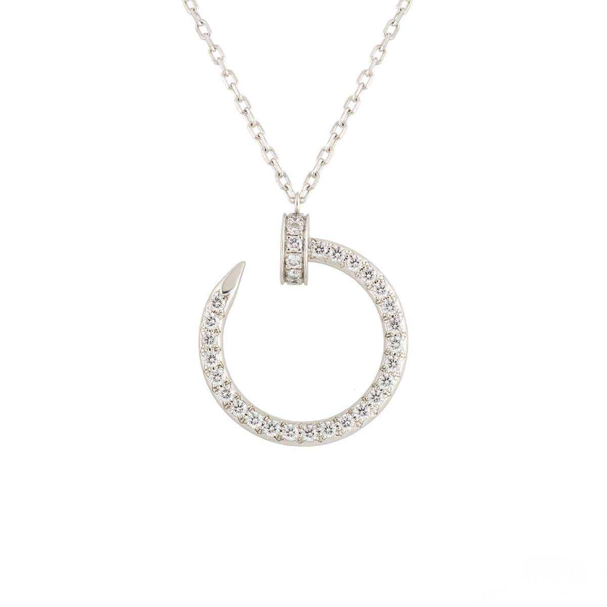 [CharmAmor]JUSTE NECKLACE SILVER DIAMONDS