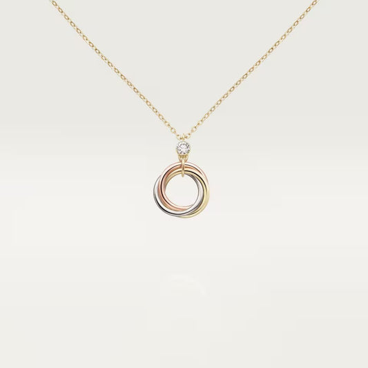 [CharmAmor]TRINITY  NECKLACE 1 DIAMOND