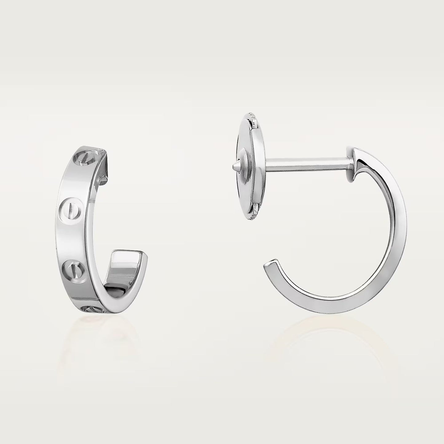[CharmAmor]LOVE EARRINGS 2.65 MM NO DIAMOND SMALL