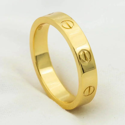 [CharmAmor]LOVE RING 4MM 1 DIAMOND GOLD