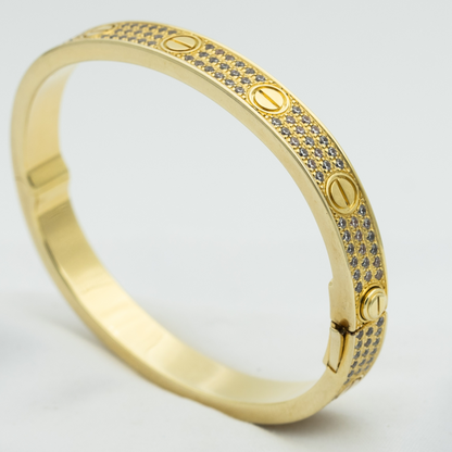 [CharmAmor]LOVE BRACELET 6.1MM DIAMOND-PAVED