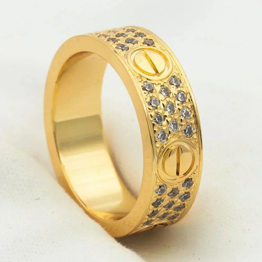 [CharmAmor]LOVE RING 5.5MM DIAMONDS PAVED