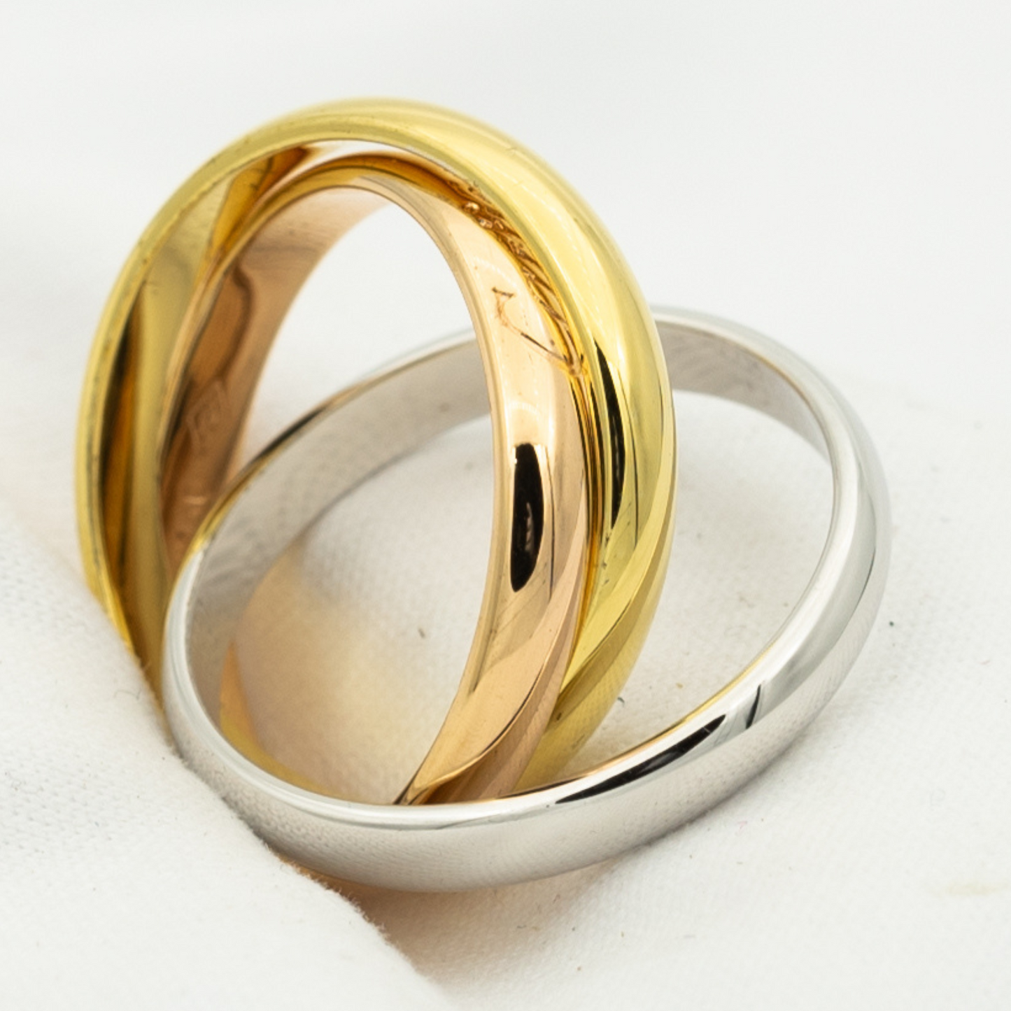 [CharmAmor]TRINITY RING GOLD PINK GOLD SILVER