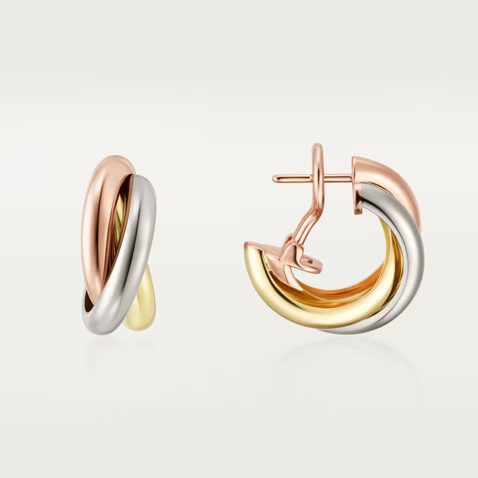 [CharmAmor]TRINITY ON DIAMOND CLASSIC EARRINGS