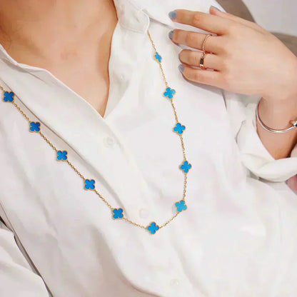 [CharmAmor]CLOVER 20 MOTIFS TURQUOISE GOLD
