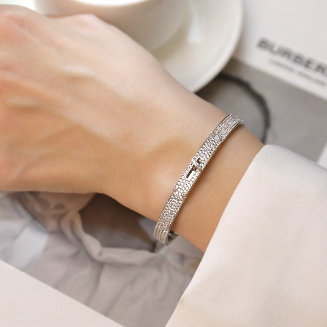 [CharmAmor]KELLY BRACELET DIAMOND PAVED