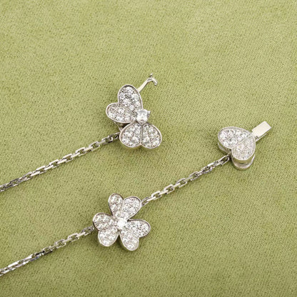 [CharmAmor]FRIVOLE SILVER 9 FLOWERS NECKLACE