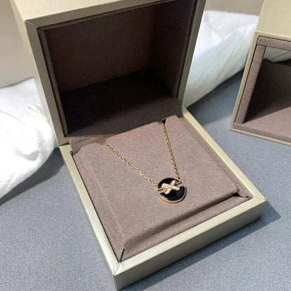 [CharmAmor]JEUX DE ROSE GOLD DIAMOND NECKLACE