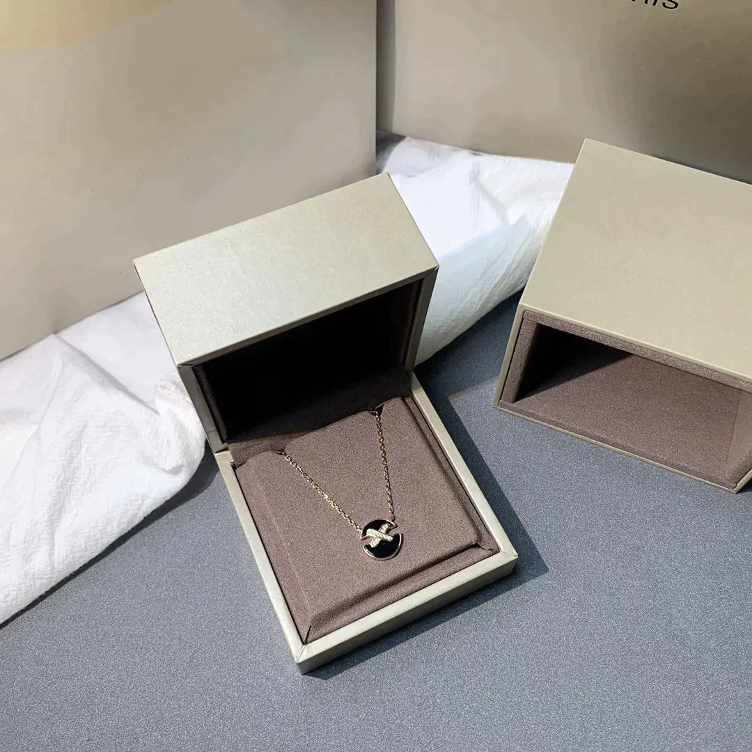 [CharmAmor]JEUX DE ROSE GOLD DIAMOND NECKLACE