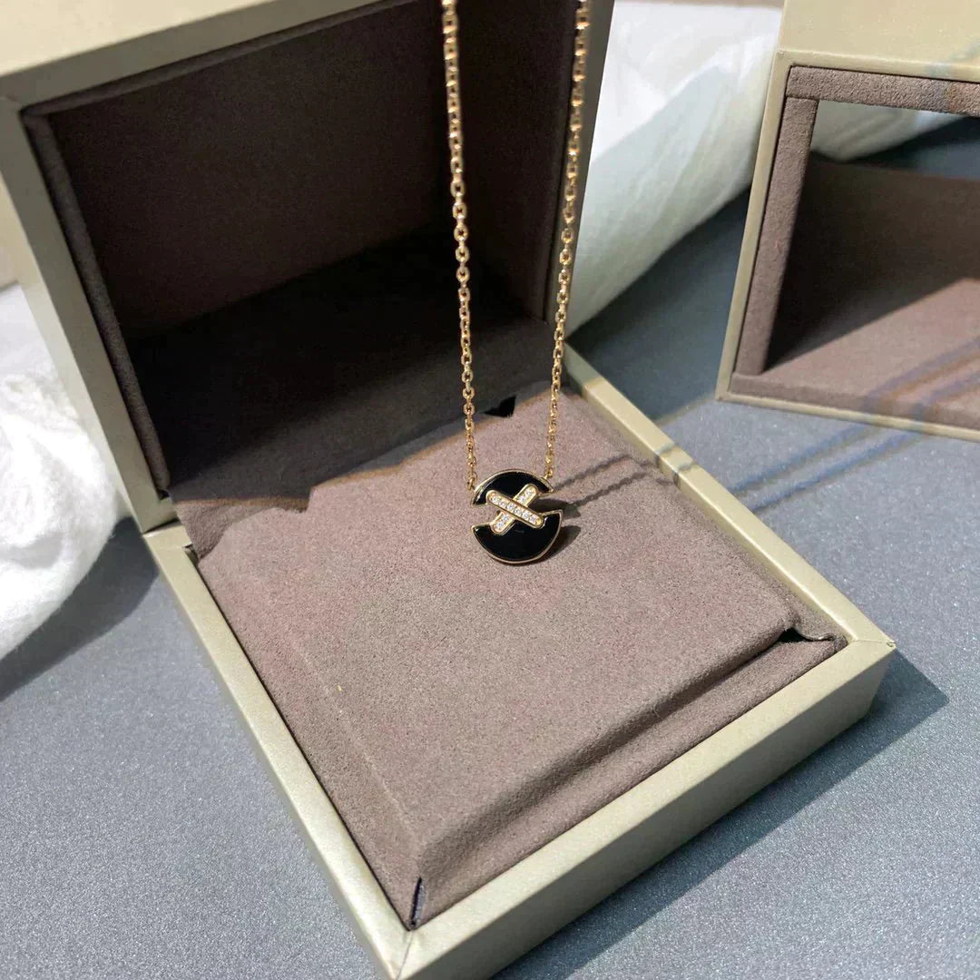 [CharmAmor]JEUX DE ROSE GOLD DIAMOND NECKLACE