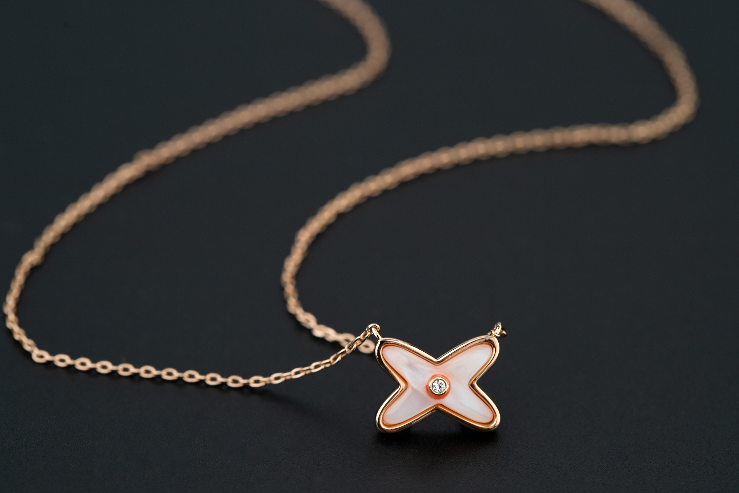 [CharmAmor]JEUX DE NECKLACE 1 DIAMOND