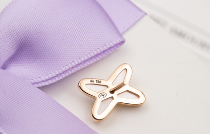 [CharmAmor]JEUX DE WHITE MOP PINK GOLD DIAMOND EARRINGS