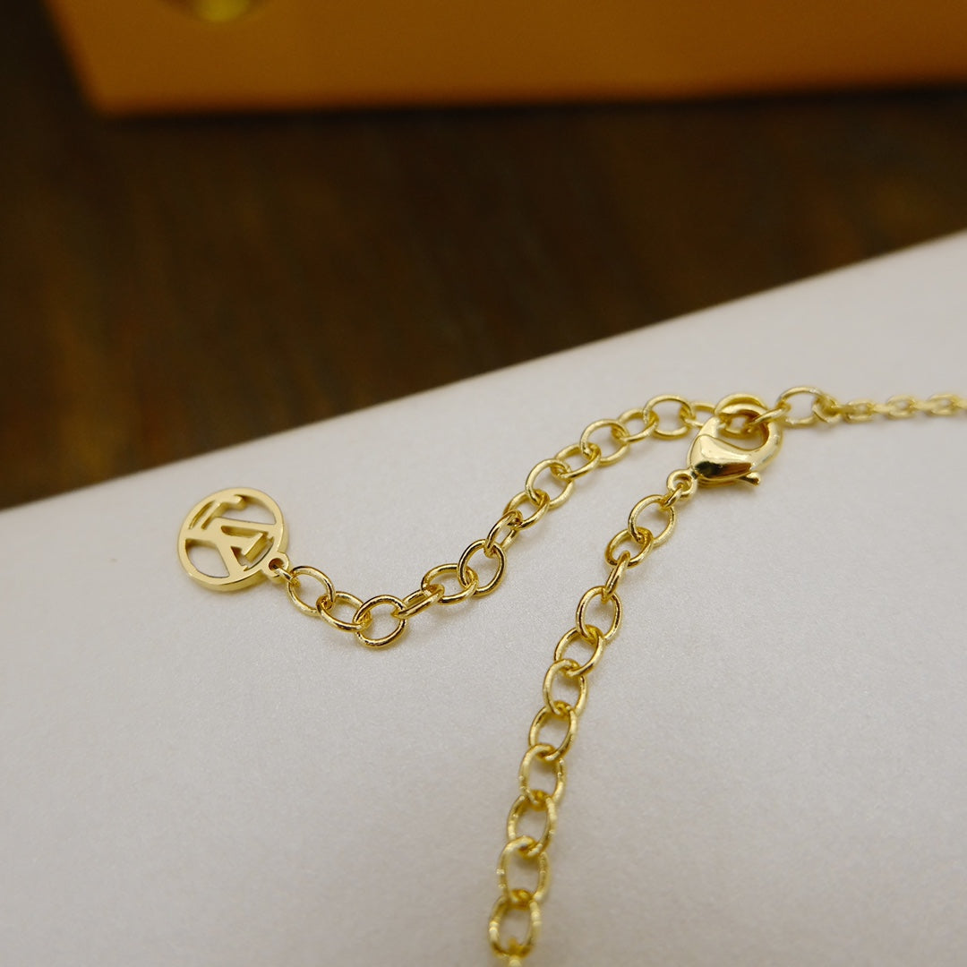 [CharmAmor]BLOOMING SUPPLE NECKLACE BRASS
