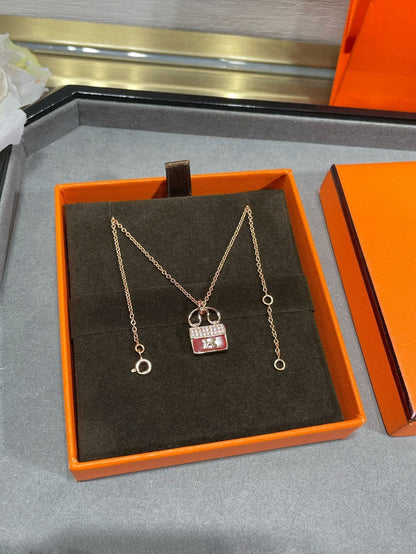 [CharmAmor]H CIRCE MOISSANITE PENDANT NECKLACE GOLD