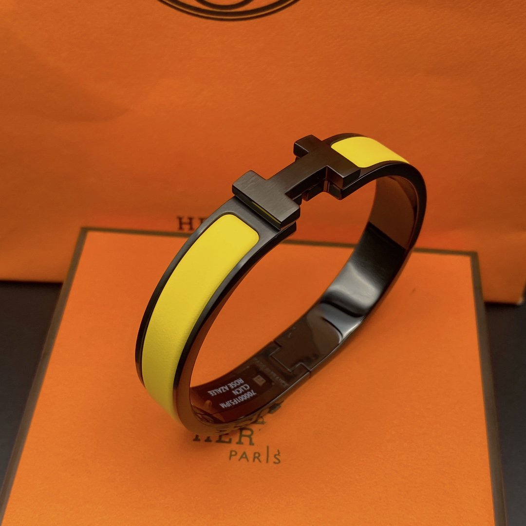 [CharmAmor]CLIC HM SO BLACK YELLOW BRACELET