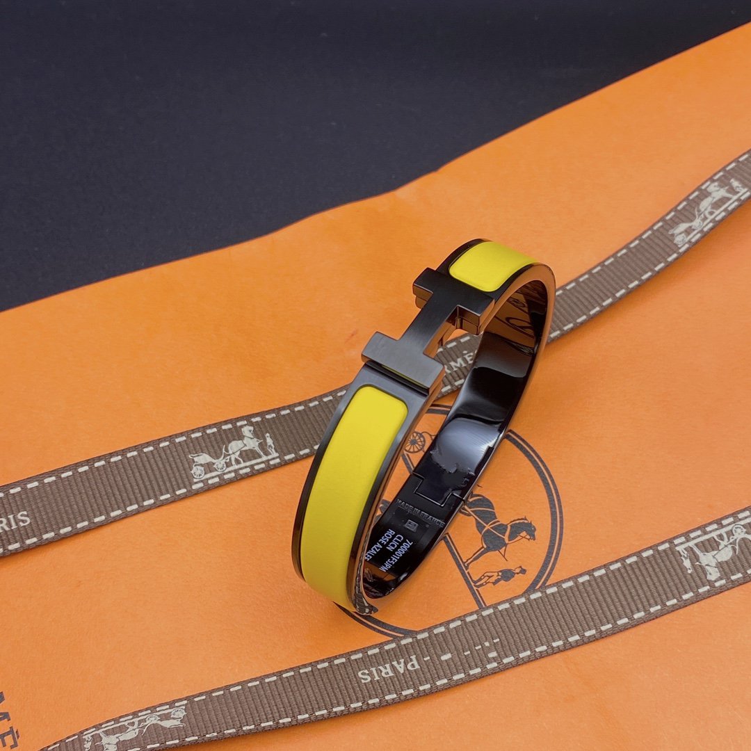 [CharmAmor]CLIC HM SO BLACK YELLOW BRACELET