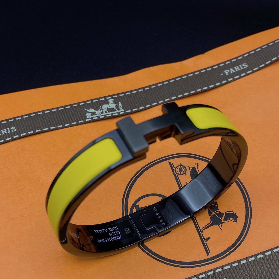[CharmAmor]CLIC HM SO BLACK YELLOW BRACELET
